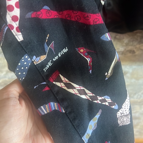 Moschino Jeans Vintage Women’s Blazer Jacket Multicolour Socks Pattern Over - Picture 6 of 6